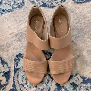 Aerosoles neutral tan wedge